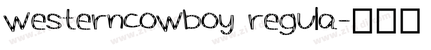 westerncowboy regula字体转换